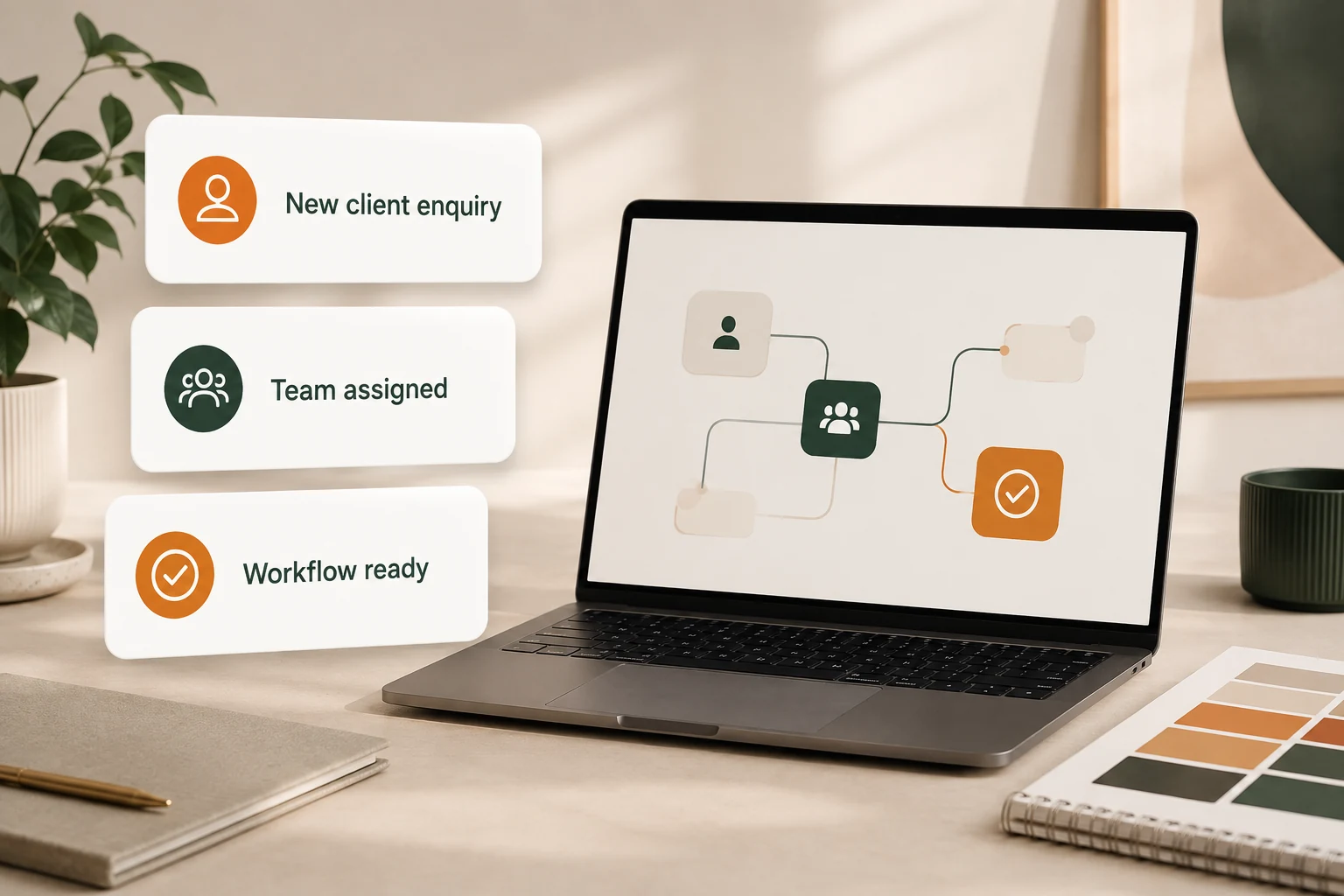 Illustrative agencies communication and automation workflow
